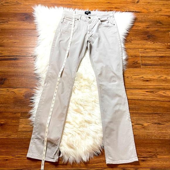 Paige Men’s Normandie Slim Straight Leg Light Gray 5 Pockets Pants Size 31X32 - Picture 6 of 13